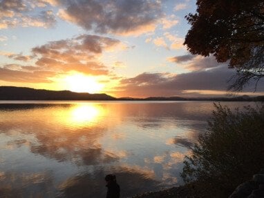 Sunset am Untersee, 1.2km entfernt