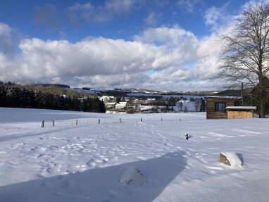 Blick von Stellplatz 1 im Winter