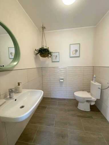 Toilette am Wohnmobilstellplatz in Schwerin