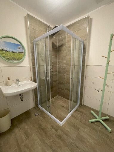 Dusche am Wohnmobilstellplatz in Schwerin