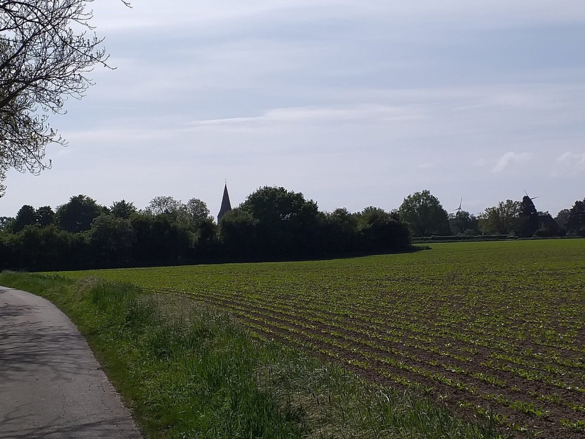 Ansicht von Fuhlen vom Weserradweg.