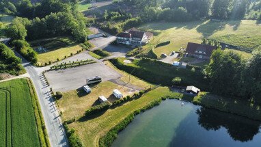 Unser Stellplatz mit einigen Wohnmobilen