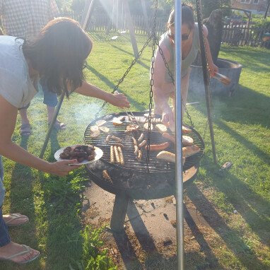 gemeinsames Grillen