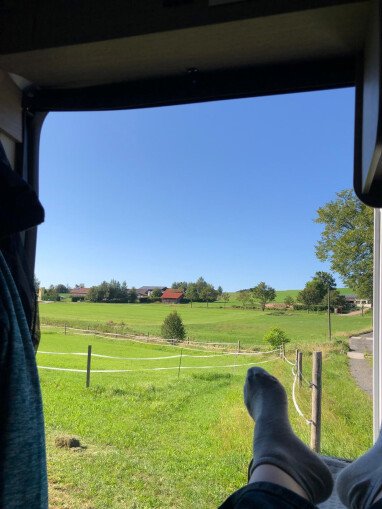 Aussicht aus dem Wohnmobil