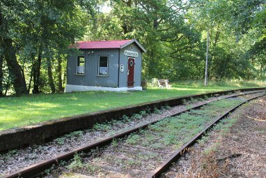 alter Bahnhof Posenmühle 1 km