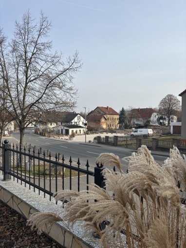 Blick von Fleischerei