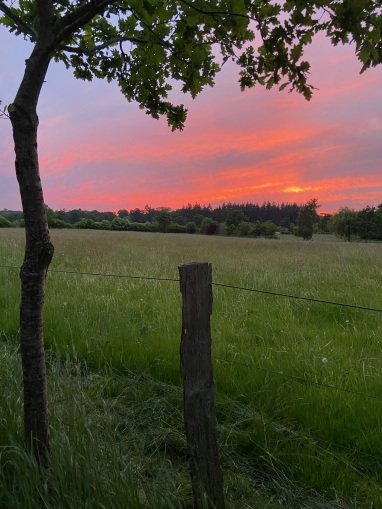 Unverbaute Natur mit spektakulären Farben zum Sonnenuntergang.