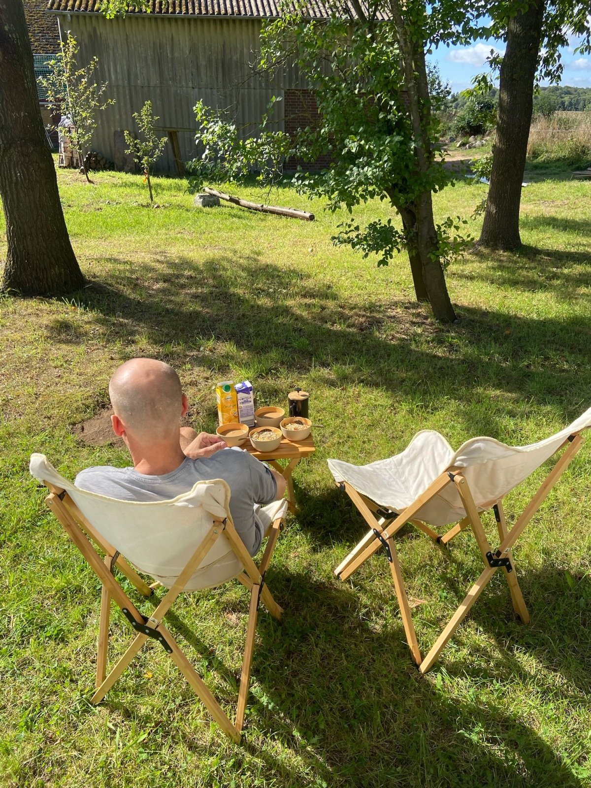 Frühstück im Grünen