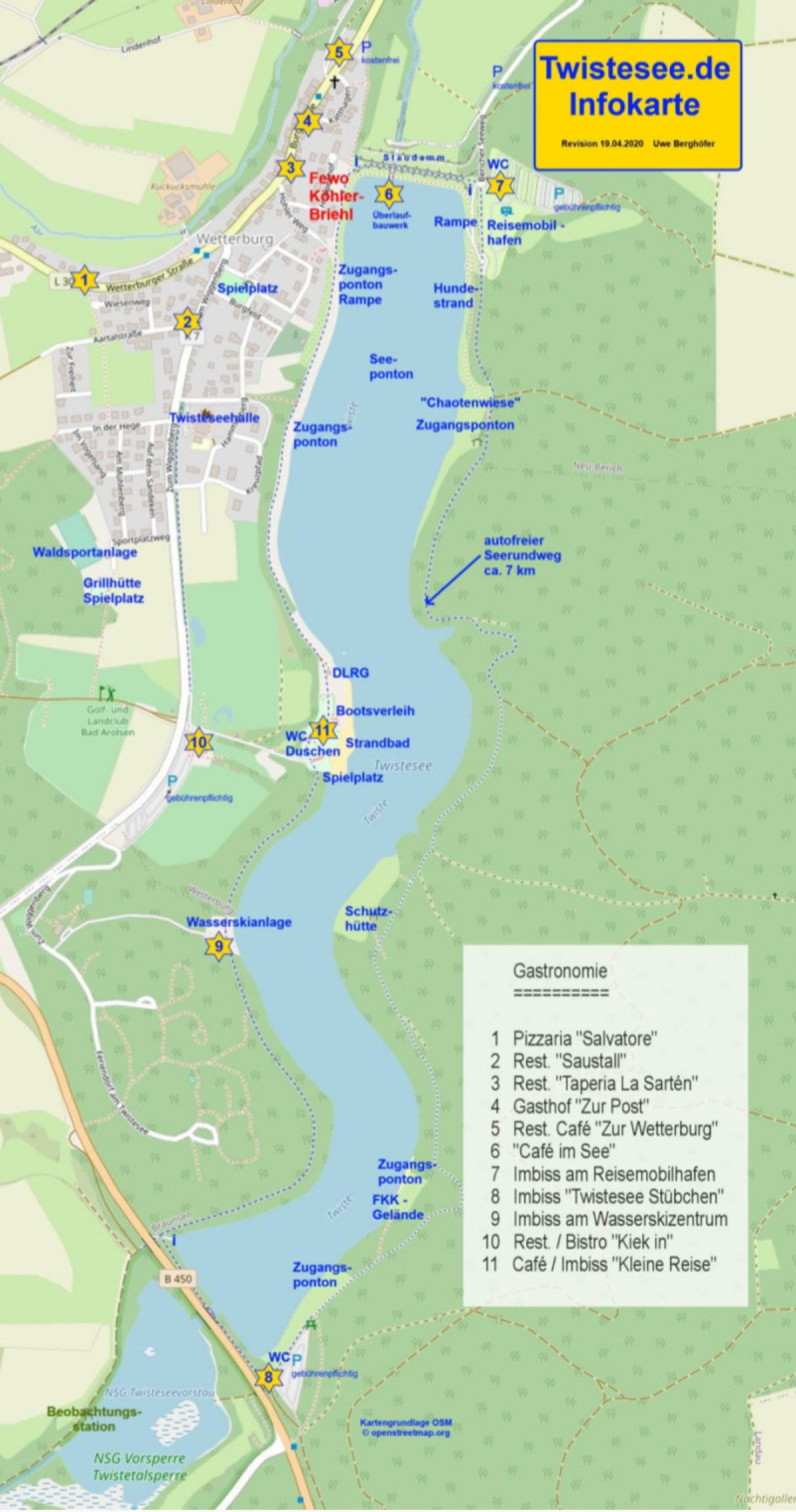 Twistesee-Übersichtkarte
