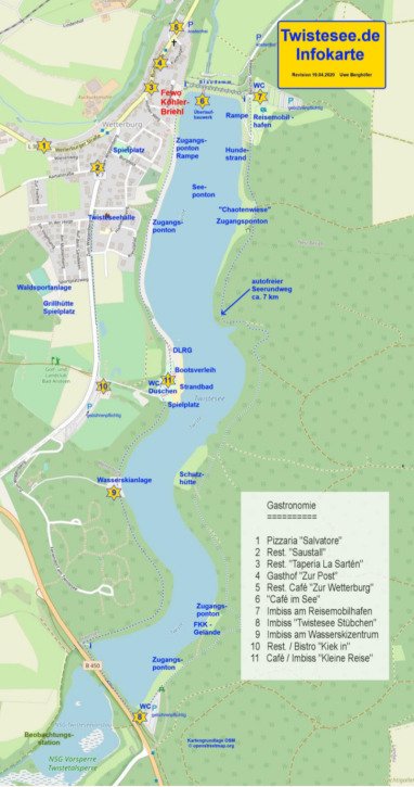 Der Twistesee befindet sich ganz in der Nähe 