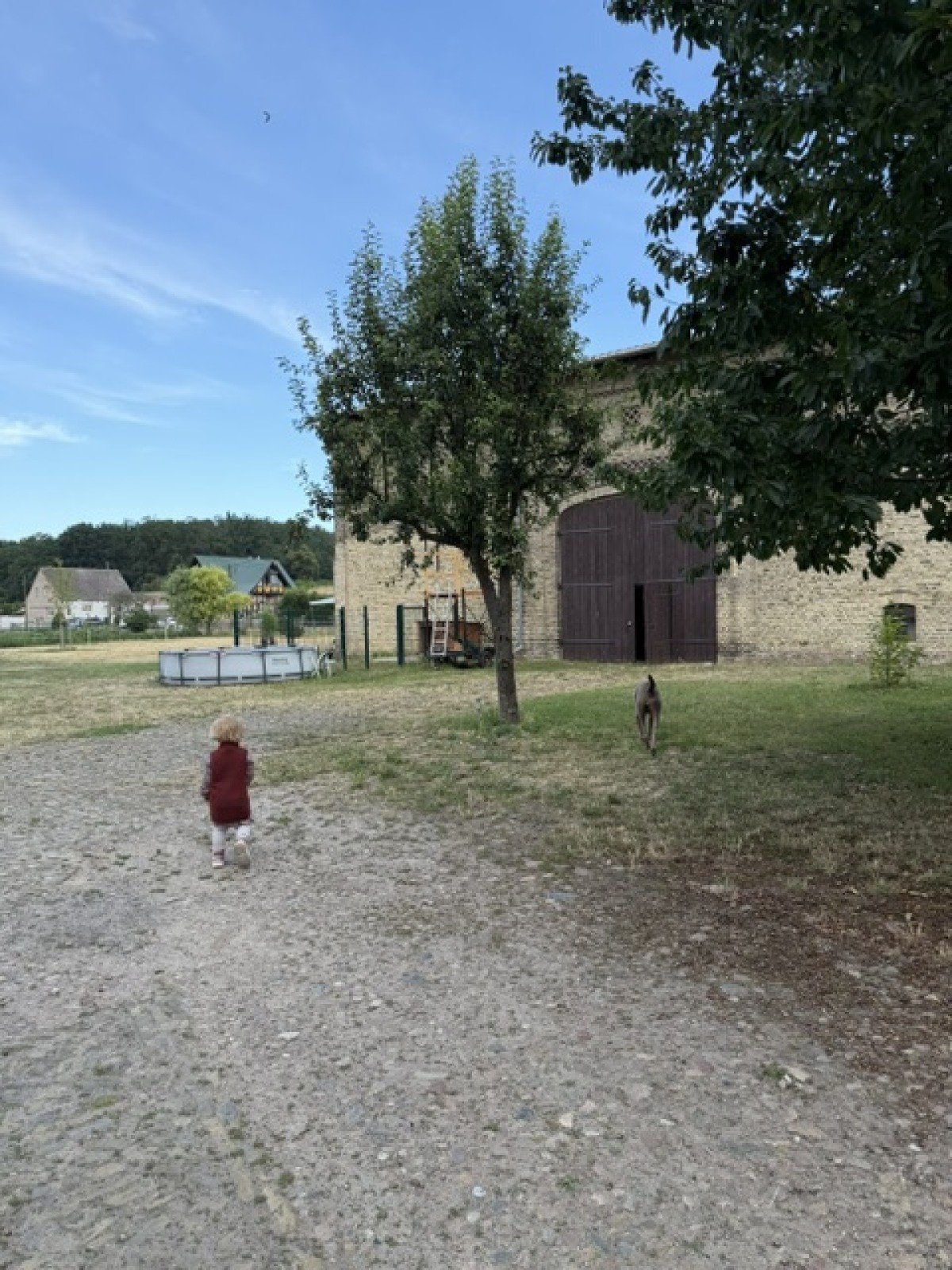 Blick auf den Hof 