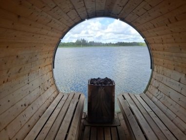 Aussicht aus der Sauna (1700 m)